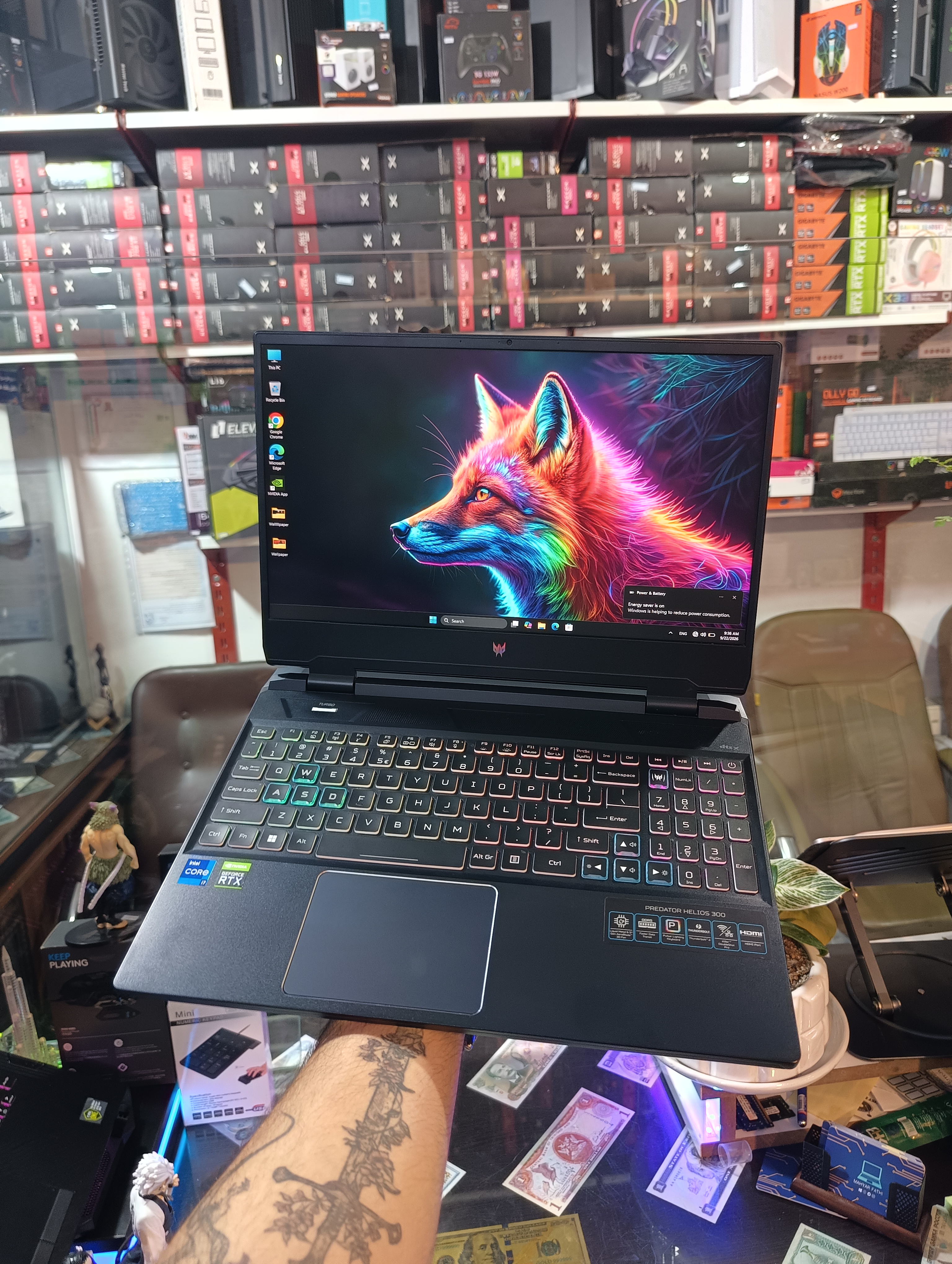 لپتاپ ایسر Acer Predator Helios 300 Rtx 3060 super Core i7 Ddr5